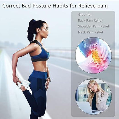 Shoulder & Back Straightener Elastic Spine Support Posture Corrector Belt - Vistora