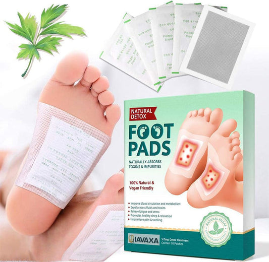 Deep Cleansing Foot Pads for Detox & Relaxation | Internal Toxin Removal, Pain Relief, Better Sleep & Circulation for Men & Women (Buy 1 Get 1 Free)